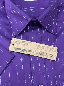 (6P0090)Áo sơ mi viettien ngắn tay lai ngang (regular )