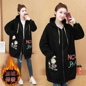 เสื้อสเวตเตอร์คาร์ดิแกนพิมพ์ลายแฟชั่นสำหรับผู้หญิงไซส์ใหญ่ แขนยาว ทรงหลวม ปกโปโล ผ้าขนแกะ ทรงหลวม แขนยาว ปกโปโล