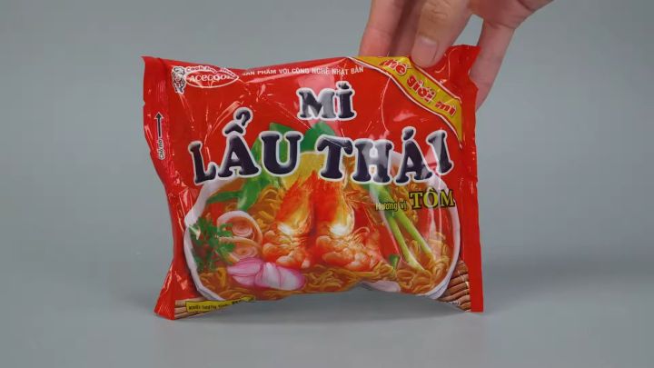 [THÙNG 30 GÓI] - ACECOOK - Mì lẩu Thái Tôm, Mì ăn liền lẩu thái Tôm, Mì lẩu Thái hương vị Tôm, Mì Thế giới mì Acecook (81g/gói)