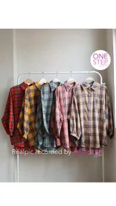 Kemeja Wanita Flanel Jumbo Kembung Sleeve Korea (S1-010-9077)