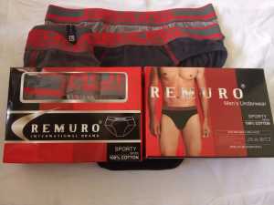 isi 3 pcs celana dalam pria brief remuro 100%katun celana dalam pria dewasa