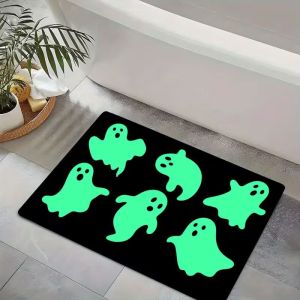 VIKAMA Halloween Door Mat This Is Boo Sheet Ghost Decors Door Mat Entryway Holiday Home Decor Aesthetic Art Premium Cute