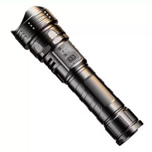 White Laser Flashlight Super Bright Multifunction Outdoor Searchlight Telescopic Zoom Strong Light Rechargeable Portable