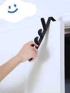 1 PCS Bedroom Door Back Hanger Thick and Durable Plastic Material Home Storage Hook Bag Rack Handbag Armrest Rack