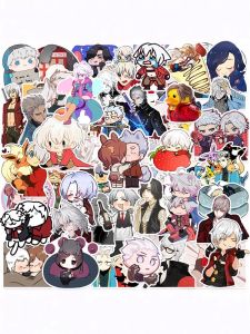 Q Version Devil May Cry Anime Cartoon Stickers 50 Pieces Decorative Notebook Helmet Mobile Phone Waterproof Stickers
