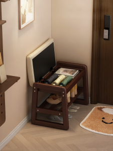 ZHUSHANXIA | Luxury Solid Wood Shoe Bench with Storage