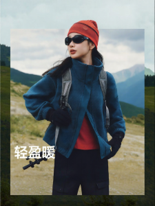 Beneunder | Stand Collar Short Style Jacket with Elastic Fleece Lining