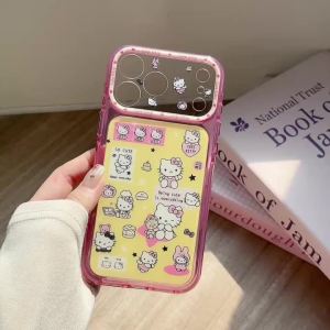 Sanrio | Ốp Điện Thoại Hoạt Hình Dễ Thương Hello Kitty Thiết Kế Y2K Dành Cho iPhone 17 Pro Max 16 Pro Max 15 Pro Max Tương Thích Với Các Mẫu iPhone 17 16 15 Vỏ Nhựa Chống Xước