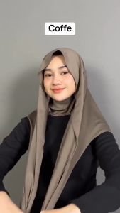 Pashmina Oval Inner menutup leher / Pashmina Instan / Pashmina Oval Ninja Jersey