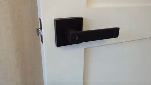 Stainless Steel Door Lock Aluminium Alloy Doorknob Lever Door Knob Main Door Square Door Lock Anti-Corrosion Door Handle Lock with 3 Keys