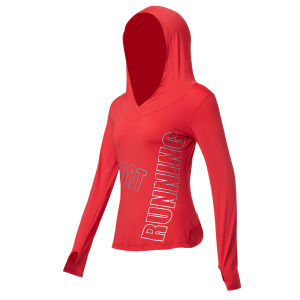 Cosleaf Womens Fitness Yoga Clothes Outdoor Running Training Top Slim Fit Hooded Gymnastics Sportswear Breathable Long Sleeve