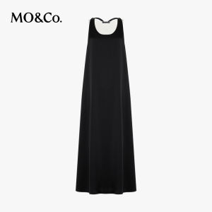 MO&Co. | Cool Three Acetate Satin Vest & Dress Two-piece Set