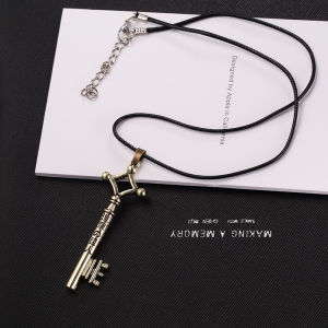 Hot Sale Attack On Titan Necklace Eren Key Shingeki No Kyojin Pendant Fashion Vintage Retro Anime Jewelry For Men Cosplay
