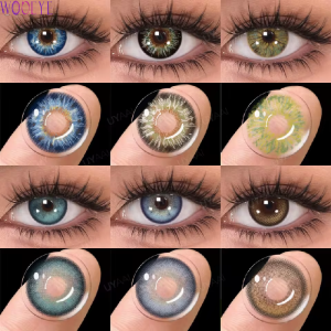 1 Pair Colored Pupils for Eyes Blue Eye Color Lens grey Green Color Eye Contact Brown Natural Fashion Lenses directly shipped