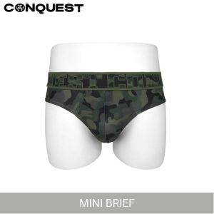 CONQUEST Men Underwear Microfibre Spandex Camouflage Mini Brief - CQ7270 (2 pcs pack)