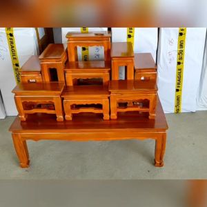 9 หน้า 590*50*70 ซม. หมู่บูชาไม้สัก เป็นโต๊ะ **มีรับประกัน