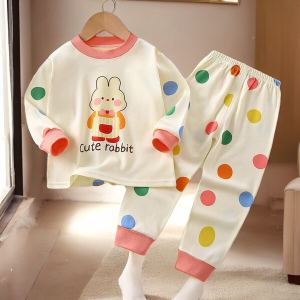 Bộ Đồ Ngủ Cotton Nguyên Chất Cho Trẻ Em Bộ Đồ Mặc Nhà Mùa Thu Ấm Áp Bộ Đồ Ngủ Cho Bé Trai Và Bé Gái Quần Lót Cotton Thoải Mái