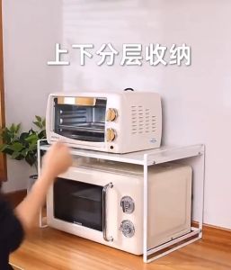 ●SG Stock● Kitchen Countertop Organizer Rack Kitchen Storage Rack Microwave Oven Rack Toaster Rack Air Fryer Rack Rice Cooker Rack Kettle Rack Coffee Machine Rack Mixer Rack Oven Holder Oven Stand Toaster Stand Seasoning Rack