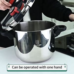 8L pressure Cooker stainless steel standard pressure cooker multifunction cooker heavy duty pressure cooker with gauge