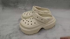 crocs womens fashionable cal clogs 5cm thick sole lightweight and wear-resistant OEM