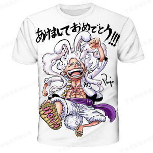 Bandai | 2026 Summer Fashion Kid Anime One Piece Luffy T Shirt Boy Clothing Kids Boys Tshirt Children T-shirt Short Sleeve Tops Tees Y2k