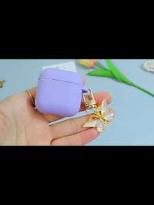 Gradient Butterfly Keychains Sweet Insect Acrylic Keyring Friend Gifts Handbag Ornament Accessories Souvenirs