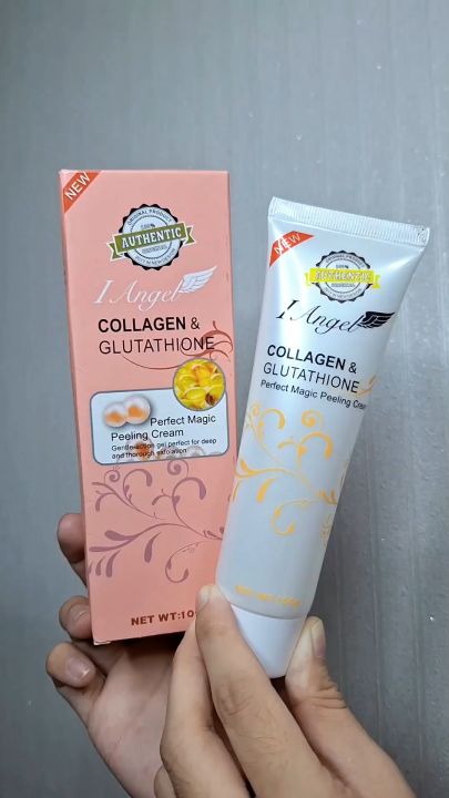 collagen and glutathione perfect magic peeling cream amazon I Angel 100g ⭐️ The toner pad that