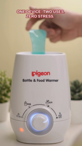 Pigeon Bottle & Baby Food Warmer – Smart Heat Level for Bottle & Food warming Compact Quiet Safe & Easy to Use Fits All Bottle Sizes Japan’s Trusted Baby Electronics