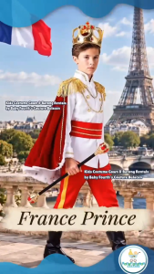 Book Character Movie Anime Prince Charming Costume for Kids for Cosplay Story Book Halloween Birthday