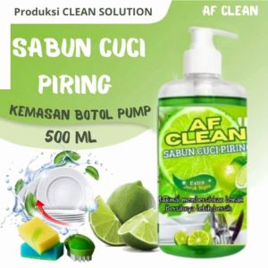 Botol Pump 5000ml Sabun Cuci Piring AF clean Jeruk Nipis Botol Pompa 500 ml