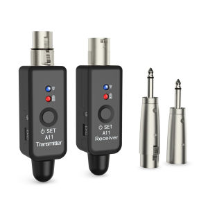 IRIN | 2.4GHz Wireless Microphone System Plug-on XLR Mic Adapter Wireless Transmitter and Receiver 5Hrs Battery Life Microphone Part
