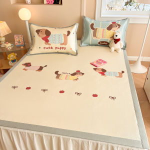 MONLEYTA | Cool Ice Silk Summer Bed Sheet Set 3 Pieces Washable