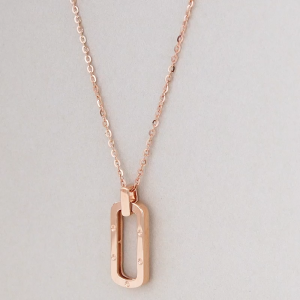 Chow Sang Sang 周生生 Minty Collection 18K Rose Gold Necklace 47cm 92235N FLASH SALE
