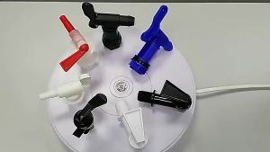 (Ce14)1 Pc Faucet DN61 61mm Horticultural Plant Nutrient Solution Faucet Red White Plastic Faucet Garden Outdoor Garden Faucet