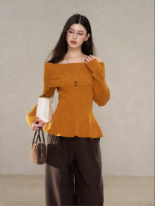 YIKEXIAOYEMEI | Áo Sweater Hở Vai