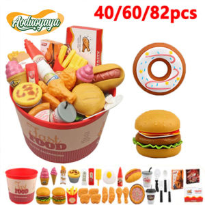 Aoduoyaya Cooking Toys Kitchen Toys Pretend Play Hamburger Mainan Budak Fast Food Birthday Gift Mainan Masak