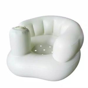 Kursi Duduk Bebek Sofa Bayi Bahan Pvc Music Karakter Bebek Warna Kuning Oren