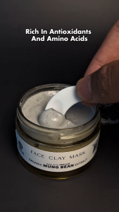 Natureal Organic Clay Mask - Indian Mung Bean for Deep Cleanse Purify and Detoxifies [60g]