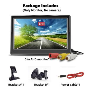 Màn Hình LCD Ô Tô 5 Inch AHD/CVBS IPS Độ Phân Giải 1080P/720P Camera Lùi Xe Dùng Cho Camera Giám Sát An Ninh Gia Đình CCTV