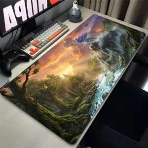 Bandai | Mouse Pad Large Gamer Gaming Accessories Speed Lock Edge Rubber Keyboard Desk Mat P-Pokemon Rayquaza Office Laptop Mousepad
