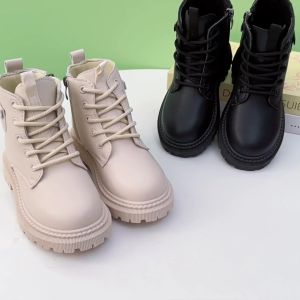 korean style boots for  kids   ankle zip  boots for kids girl no heel boots for kids  size 25-36
