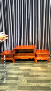 Bộ chân loa kê chữ nhật phòng khách gỗ hương hàng đặt