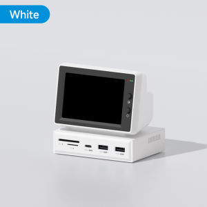 Hagibis | Hagibis 3.5inch IPS Mini Screen AIDA64 Mini PC CPU RAM HDD Data Monitor Display Sub Screen with USB C Hub for Laptop PC MacBook