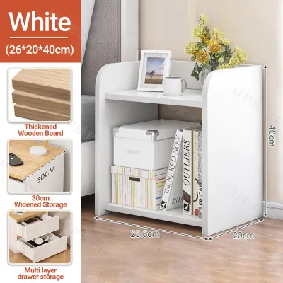 🚀Same Day Delivery🚀Modern Bedside Cabinet Storage Wooden Bookcase Table Nightstand Mini Locker Cabinet Storage Furniture Bedroom