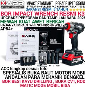 IMPACT WRENCH APR AP84PROMAX+ 1000nm 1/2inch body kecil tenaga jumbo