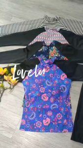 Bikini đồ bơi nữ đi biển 2 mảnh áo dài tay kín đáo kèm mút mỏng quần dài chất liệu thun lạnh BINSPORTS BHV206