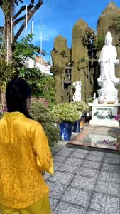 Đồ Lam Đi Chùa #Bà ba Lai Vải Gấm# Quần Áo Nữ