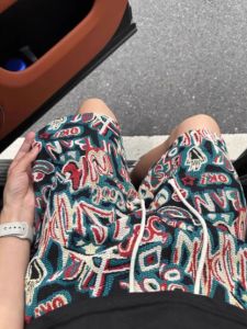 Quần Short Nam Mùa Hè Phong Cách Dân Tộc Rộng Rãi Năm Điểm Quần Đi Biển Quần Thể Thao Thường Ngày Cạp Vừa Quần Dài