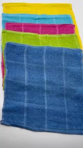 Combo 5 Khăn 4 Ô Nhiều Màu SắcKích Thước 28x28Chất Liệu Cotton Làm Khăn Nhà Trẻ Lau Chùi Đa Năng