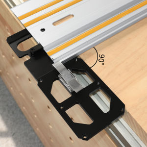 Track Saw Square Circular Saw Guide Rail Angle Stop with Edge Support 90° Right Angle Compatible with Festool and Makita